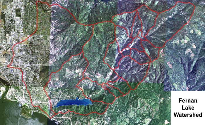 Fernan Lake Watershed Polylines